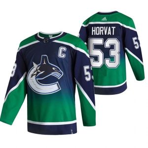 Vancouver Canucks Trikot Bo Horvat 53 2022 Reverse Retro Grün Authentic